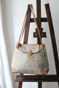 Dior sac à main en toile et cuir camel