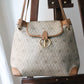Dior sac à main en toile et cuir camel