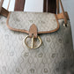 Dior sac à main en toile et cuir camel
