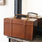 Balmain vanity-case en cuir couleur camel