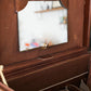 Balmain vanity-case en cuir couleur camel
