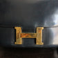 Hermès sac à main modèle Constance bleu en cuir box