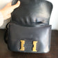 Hermès sac à main modèle Constance bleu en cuir box