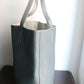 Hermès sac à main modèle Double sens en cuir gris et bleu