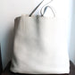 Hermès sac à main modèle Double sens en cuir gris et bleu