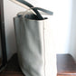 Hermès sac à main modèle Double sens en cuir gris et bleu