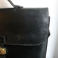 Hermès sac à dépêche en cuir noir box