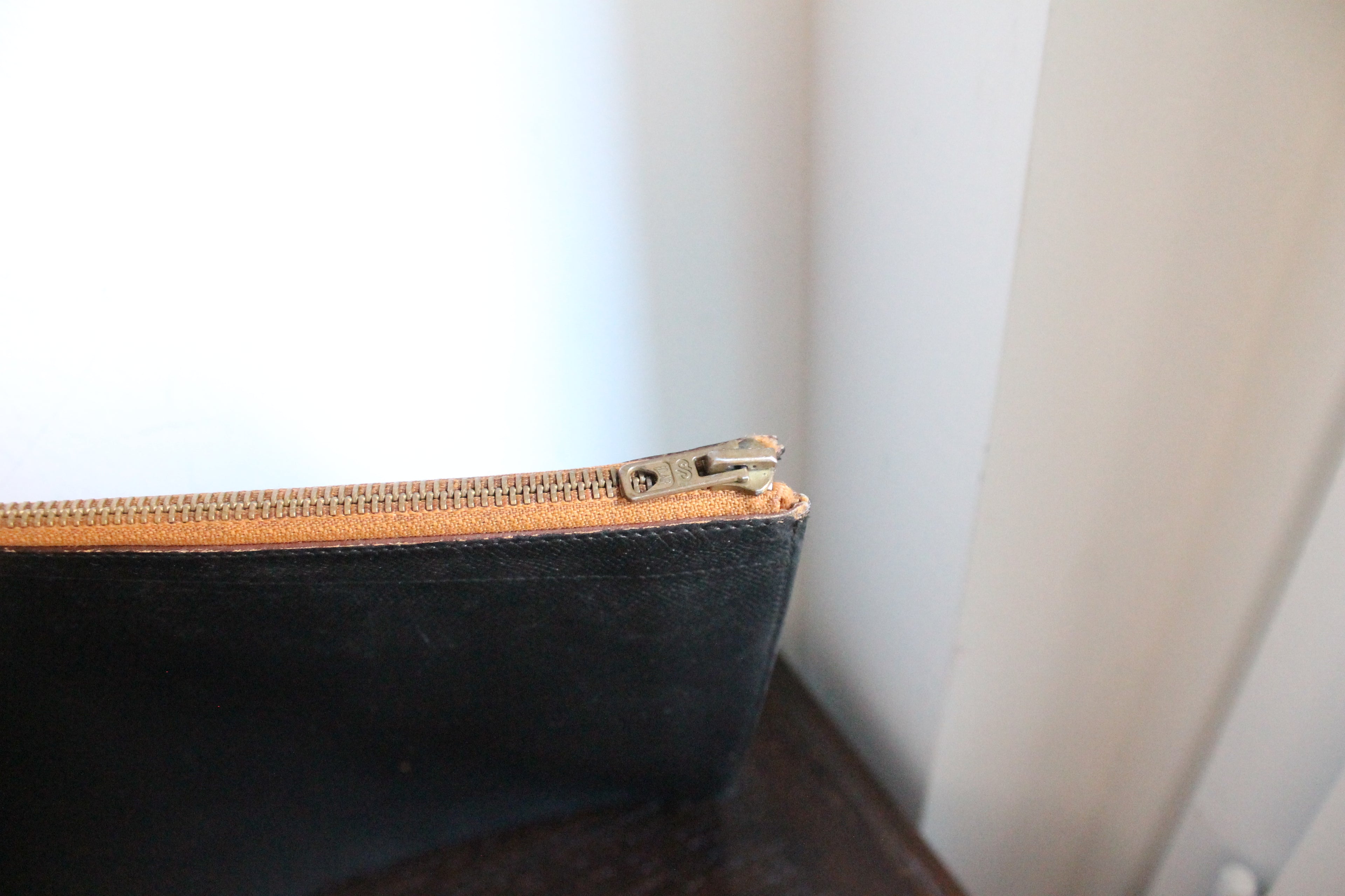 Hermès pochette porte-documents / porte-ordinateur en cuir noir