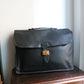 Hermès sac à dépêche en cuir noir