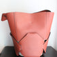 Sac seau Céline rose foncé en cuir et toile