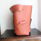 Sac seau Céline rose foncé en cuir et toile
