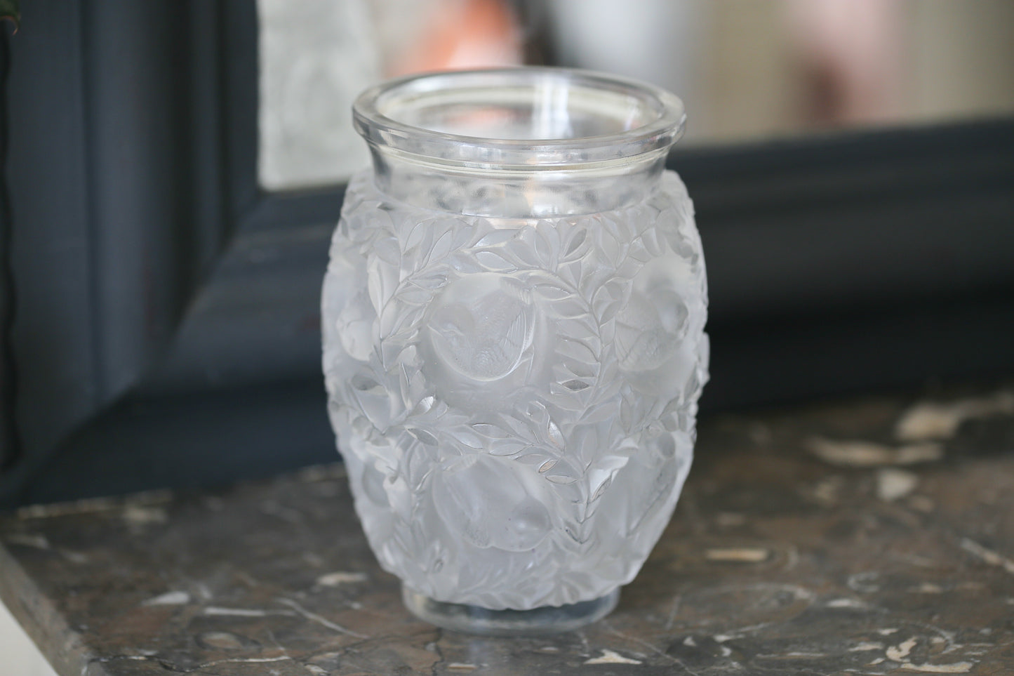 Lalique vase en cristal modèle Bagatelle