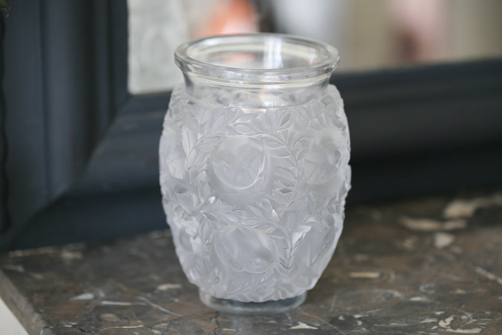 Lalique vase en cristal modèle Bagatelle