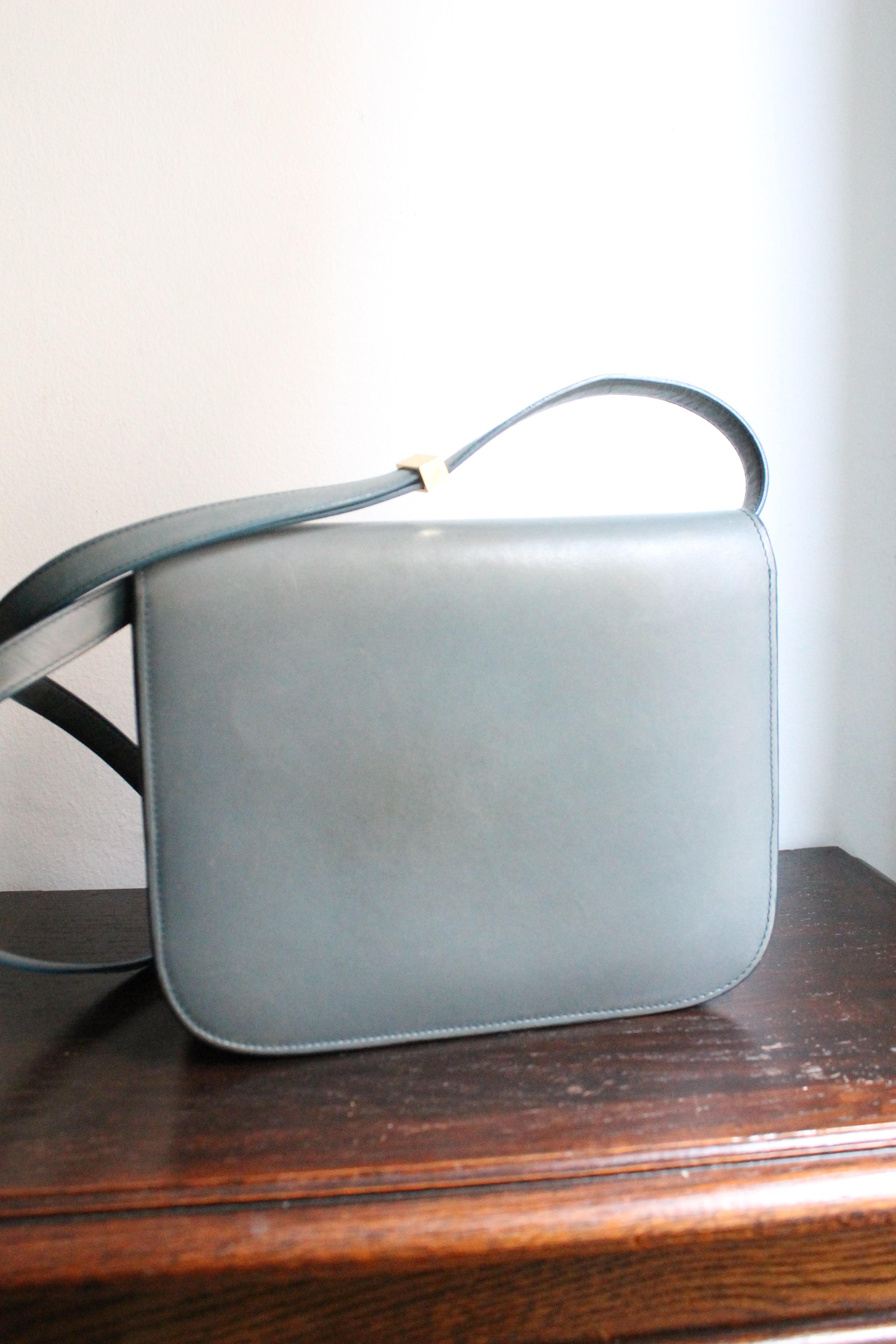 Céline sac à main modèle Classique en cuir bleu