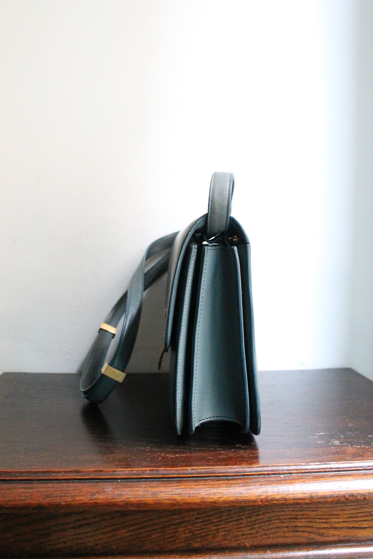 Céline sac à main modèle Classique en cuir bleu
