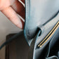 Céline sac à main modèle Classique en cuir bleu