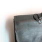 Hermès sac à dépêche en cuir noir box