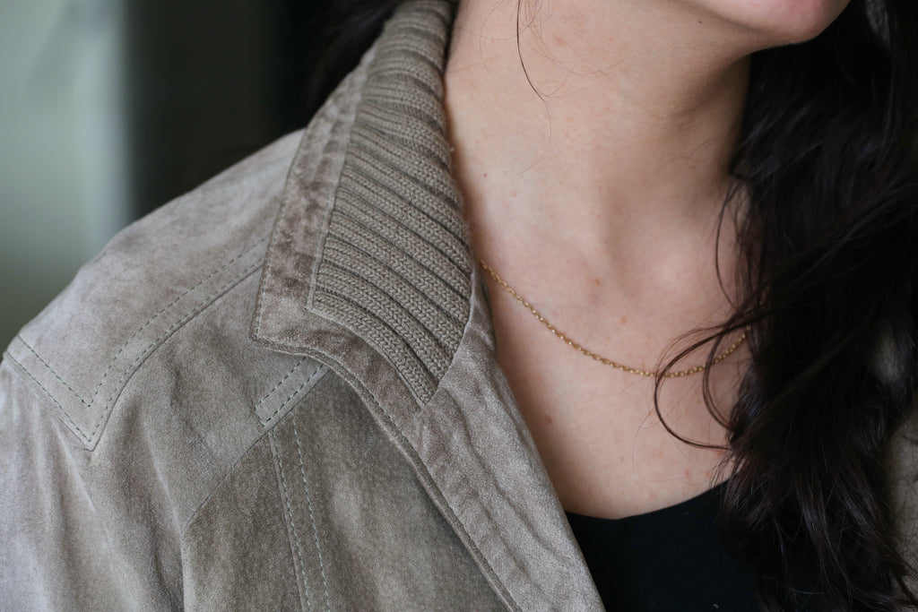 Céline veste vintage en cuir gris