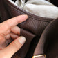 Hermès sac à main modèle Rodéo en cuir grainé marron