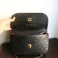 Chanel sac à main Timeless en cuir noir à rabat