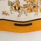 Hermès carré en soie modèle "Artaban" jaune