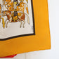Hermès carré en soie modèle "Artaban" jaune