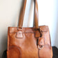 Céline sac à main modèle "Orlov" en cuir camel