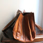 Céline sac à main modèle "Orlov" en cuir camel