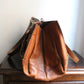 Céline sac à main modèle "Orlov" en cuir camel