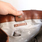 Céline sac à main modèle "Orlov" en cuir camel