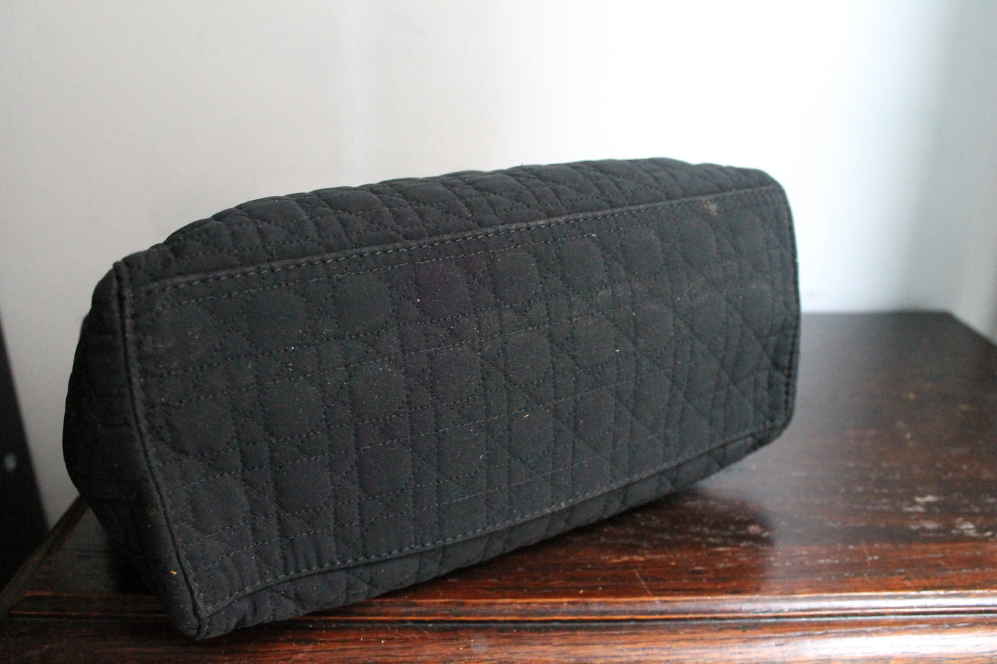 Dior sac à main modèle Lady Dior en toile noire