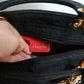 Dior sac à main modèle Lady Dior en toile noire