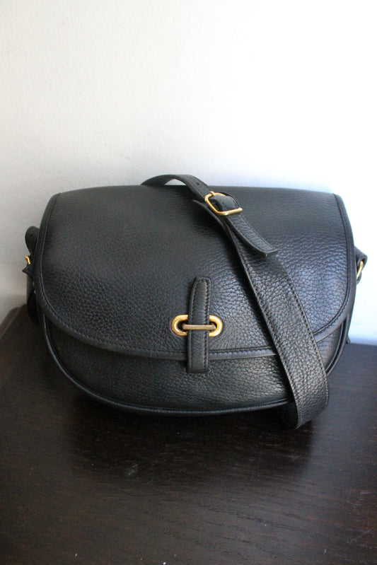 Hermès sac à main modèle Balle de Golf vintage en cuir grainé noir