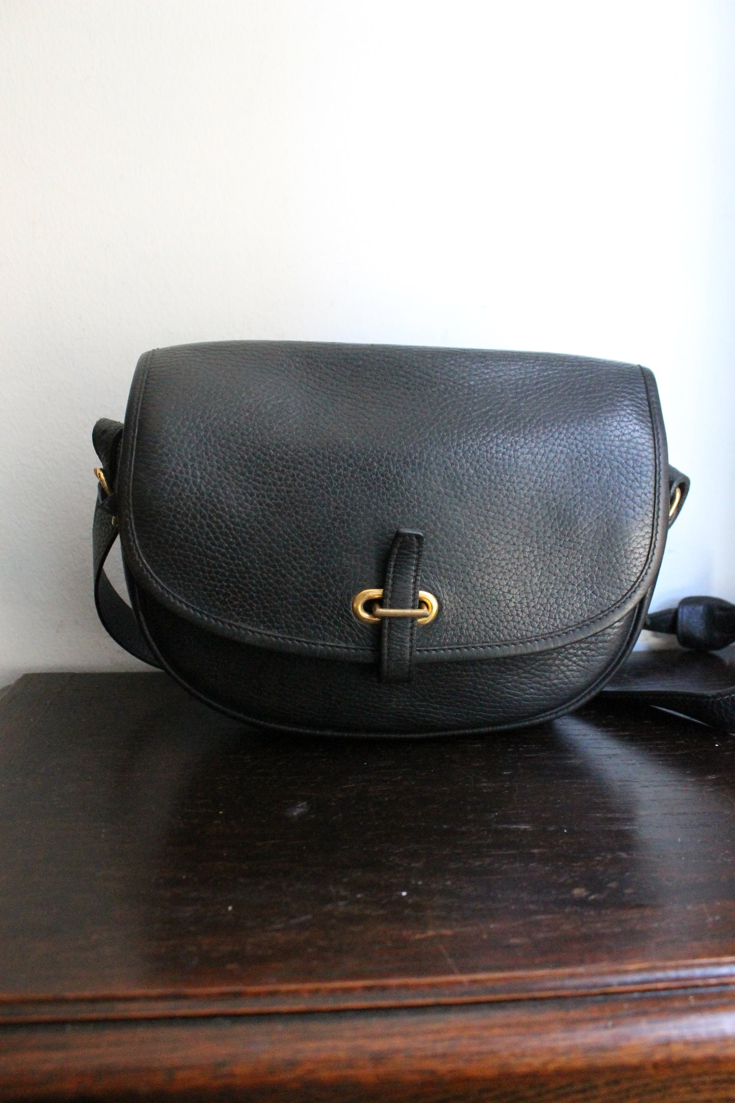 Hermès sac à main modèle Balle de Golf vintage en cuir grainé noir