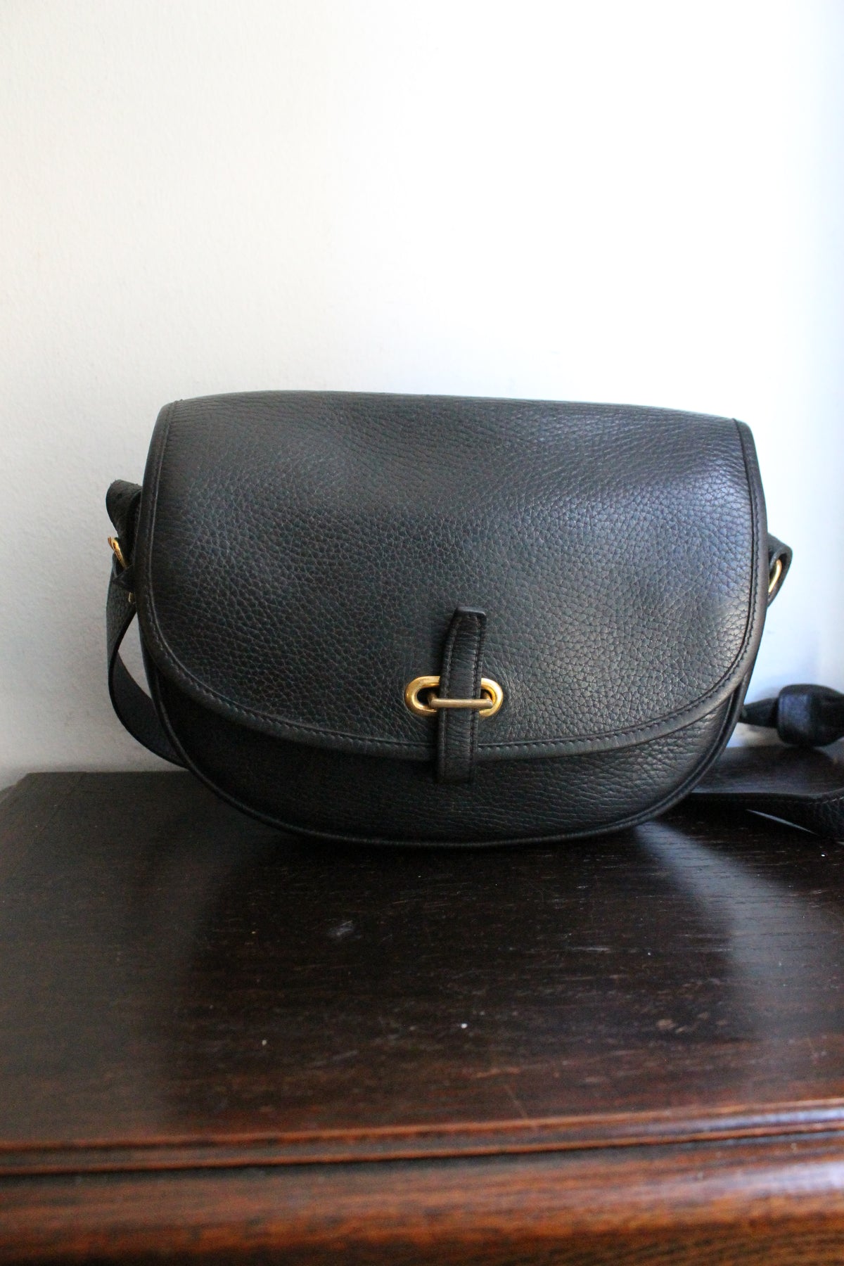 Hermès sac à main modèle Balle de Golf vintage en cuir grainé noir