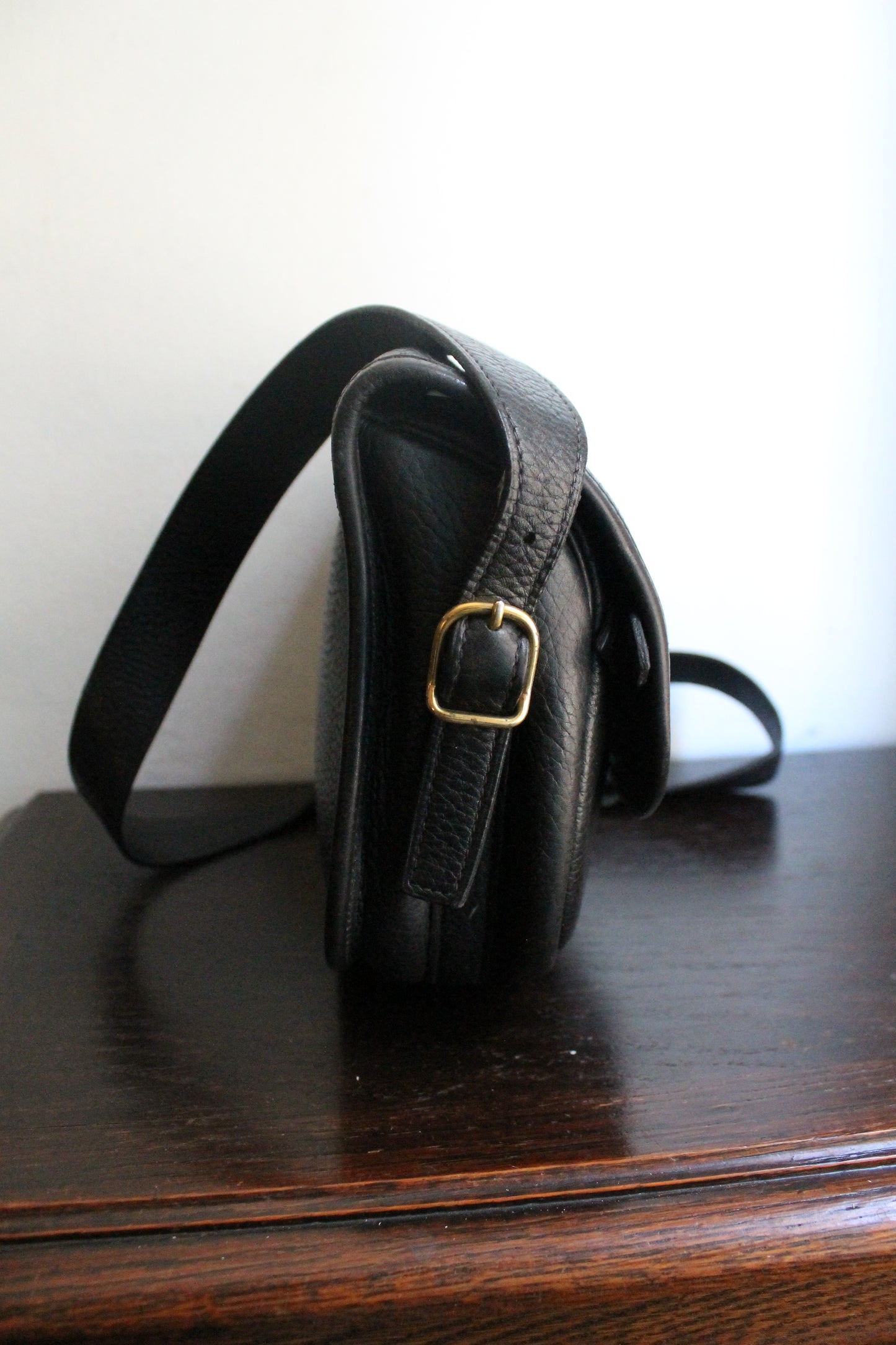 Hermès sac à main modèle Balle de Golf vintage en cuir grainé noir