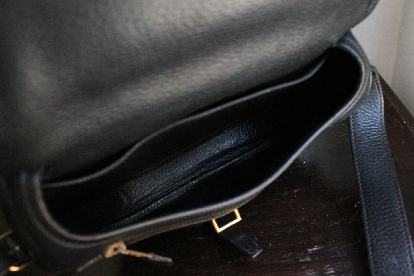 Hermès sac à main modèle Balle de Golf vintage en cuir grainé noir