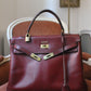 Hermès sac à main modèle Kelly 35 vintage en cuir box bordeaux