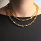 Céline collier en métal doré motif Triomphe