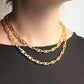 Céline collier en métal doré motif Triomphe