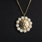 Chanel collier en métal et perles fantaisie