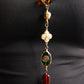 Chanel collier en verre fabrication Gripoix 1985 métal doré trèfle et perles