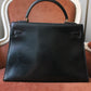 Hermès sac à main modèle Kelly 32 en cuir box noir
