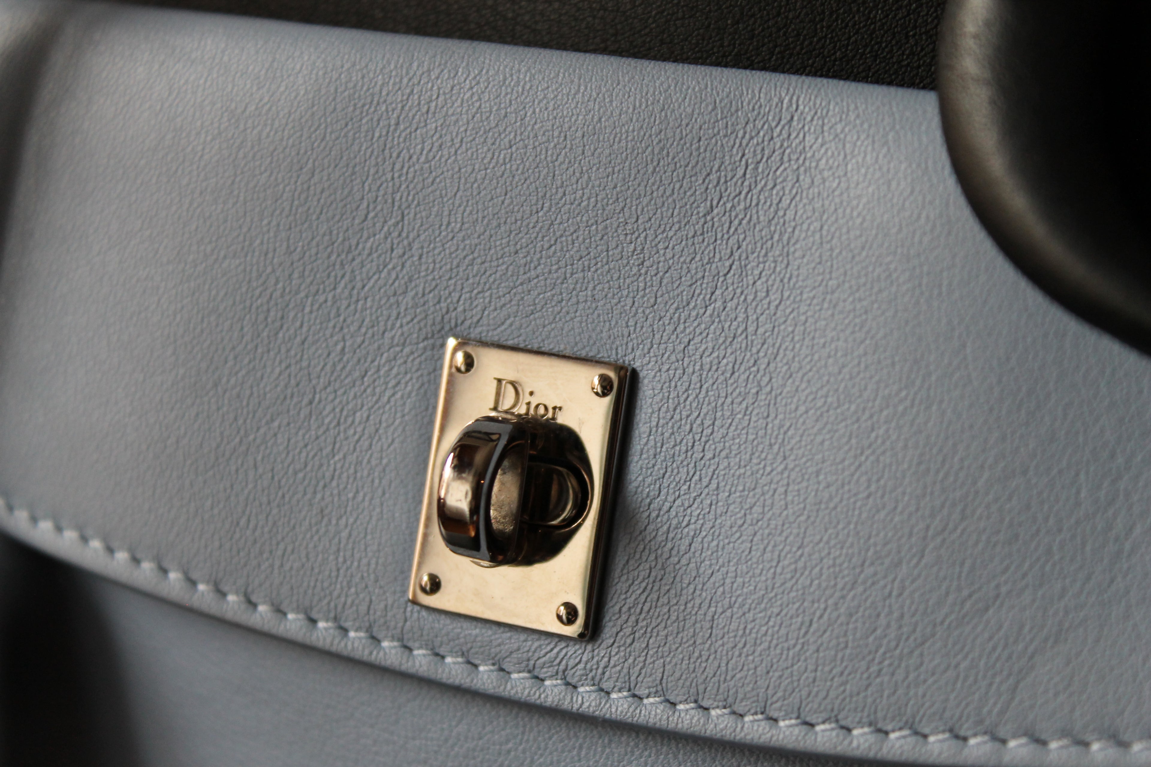 Dior sac à main Lady Dior modèle large pocket tricolore