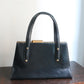 Tiffany & Co sac à main vintage années 1950-1960 en cuir bleu marine