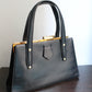 Tiffany & Co sac à main vintage années 1950-1960 en cuir bleu marine