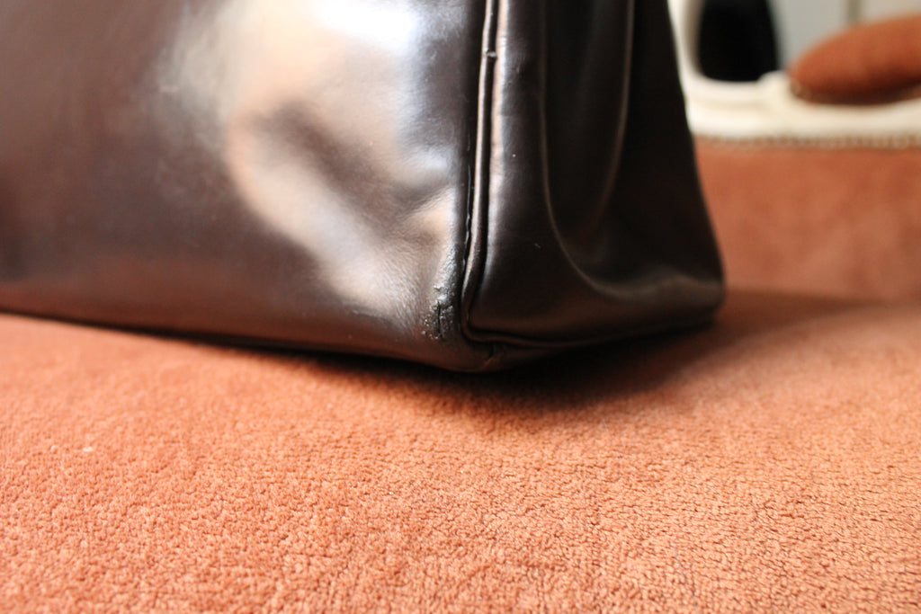 Hermès sac à main modèle Kelly 32 en cuir box marron