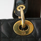 Dior sac à main modèle Lady Dior en cuir noir