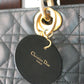 Dior sac à main modèle Lady Dior en cuir noir