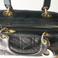 Dior sac à main modèle Lady Dior en cuir noir